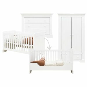 Bopita Babyzimmer Narbonne umbaubar weiß 70 x 140 cm