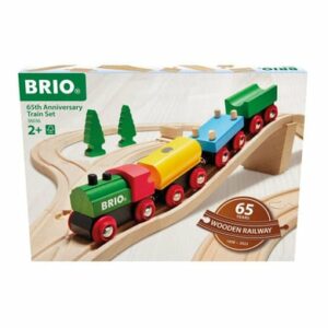 Brio BRIO 65 Jahre Holzeisenbahn Jubiläums-Zugset bunt