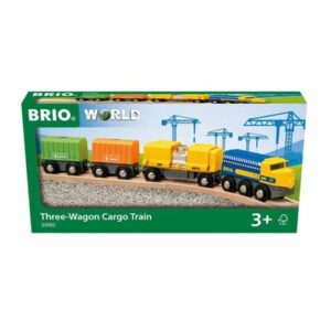 Brio Güterzug mit drei Waggons bunt