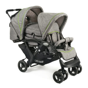 CHIC 4 BABY Geschwisterwagen DUO Jeans grey