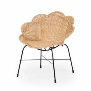 CHILDHOME Kinderstuhl Rattan Blume natur