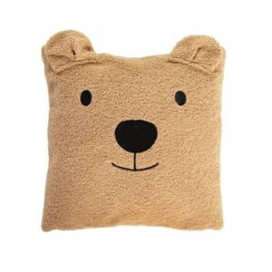 CHILDHOME Teddy Kissen 40 x 40 cm braun