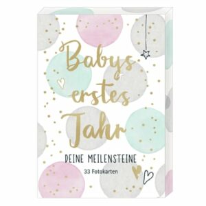 COPPENRATH Fotokarten-Box Babys erstes Jahr - Deine Meilensteine