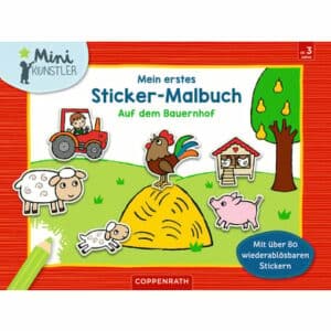 COPPENRATH Mein 1. Sticker-Malbuch - Auf dem Bauernhof (Mini-Künstler)