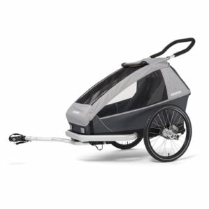 CROOZER Kinderfahrradanhänger Kid Keeke 1 Stone grey