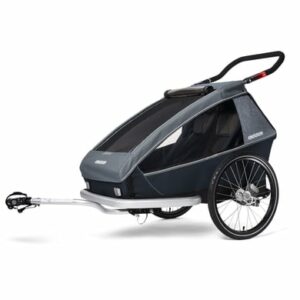 CROOZER Kinderfahrradanhänger Kid Vaaya 2 Graphite blue