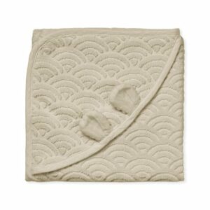 Cam Cam® COPENHAGEN Kapuzenbadetuch mit Öhrchen Baby beige