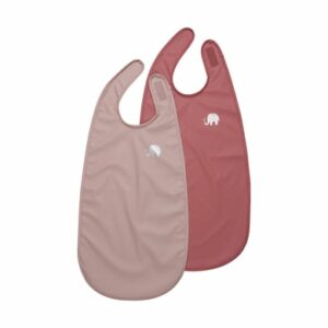 CeLaVi Klettlätzchen Long 2er Pack Misty Rose