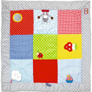 Coppenrath Krabbeldecke mit Spielelementen 100 x 100 cm BabyGlück