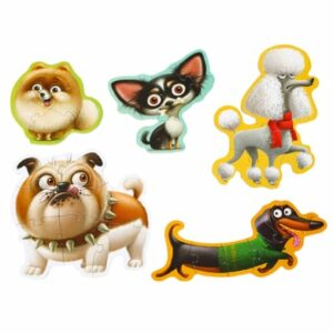Cubika Puzzles 5 in 1 Hunde