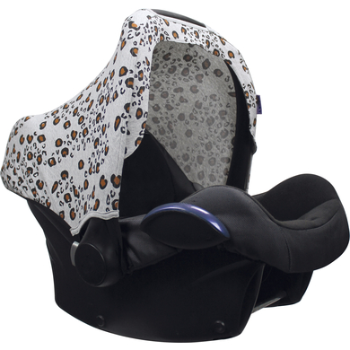 DOOKY Sonnenverdeck für Babyschalen Little Leopard