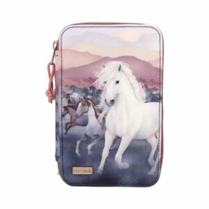 Depesche 3-Fach-Federtasche NIGHT HORSES Miss Melody 20 x 13 x 7