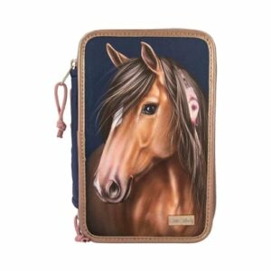 Depesche 3 Fach Federtasche NIGHT HORSES Miss Melody 20 x 13 x 7