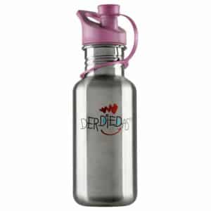 DerDieDas Zubehör Edelstahl 500 ml - Trinkflasche rosa