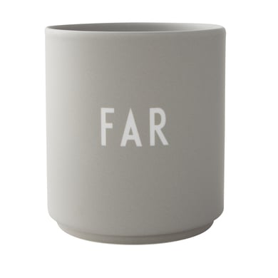 Design Letters Porzellanbecher Favourite Cups mit Lasergravur cool gray