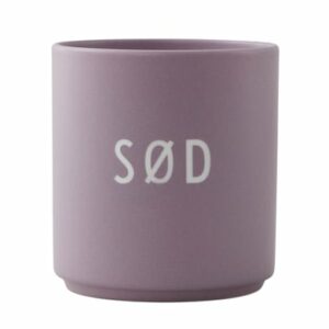 Design Letters Porzellanbecher Favourite Cups mit Lasergravur lavendel