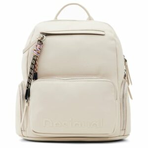 Desigual Half Logo Chester - Rucksack 35 cm crudo