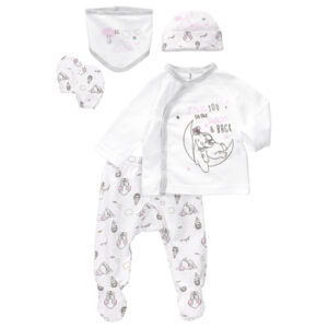 Disney 5tlg Set Baby Sweets meets Disney weiß rosa