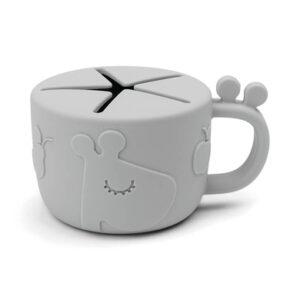 Done by Deer™ Snackbecher Peekaboo Raffi Grau