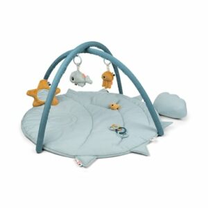 Done by Deer™ Spielbogen mit Krabbeldecke Sea friends - Blau