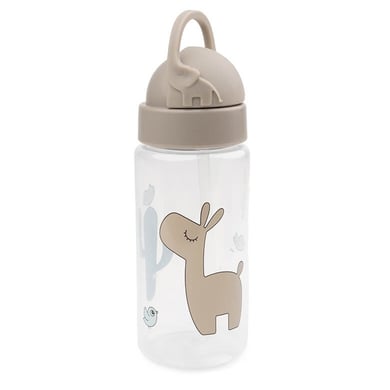 Done by Deer™ Trinkflasche mit Strohhalm Lalee Sand