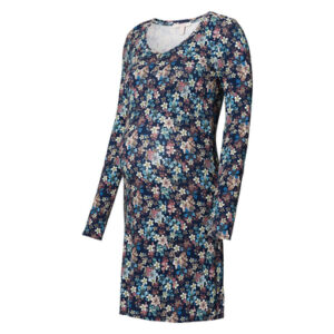 ESPRIT Stillkleid Blumen Night Blue