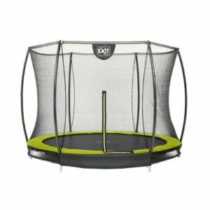 EXIT Bodentrampolin Silhouette ø244cm mit Sicherheitsnetz - grün