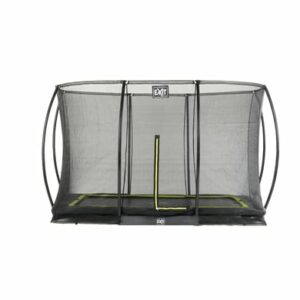 EXIT Bodentrampolin Silhouette Rechteckig 244x366 cm mit Sicherheitsnetz - schwarz