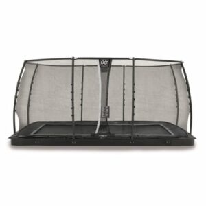 EXIT Dynamic ebenerdiges Trampolin 275 x 458 cm mit Sicherheitsnetz