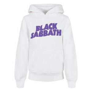 F4NT4STIC Basic Kids Hoodie Black Sabbath Wavy Logo Black weiß