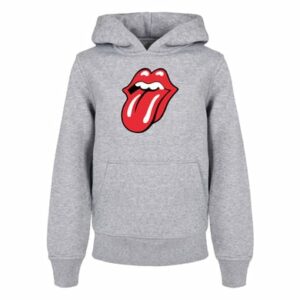 F4NT4STIC Basic Kids Hoodie The Rolling Stones Classic Tongue heathergrey