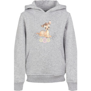 F4NT4STIC Hoodie Disney Bambi Watercolour Wasserfarben heather grey