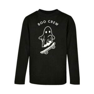 F4NT4STIC Longsleeve Shirt Boo Crew Halloween schwarz