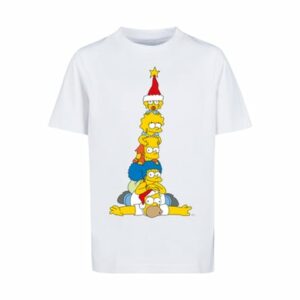 F4NT4STIC T-Shirt The Simpsons Family Christmas Weihnachtsbaum weiß