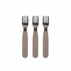 Filibabba Silikon Gabeln 3er-Pack - Warm Grey