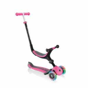 GLOBBER GO-UP FOLDABLE PLUS LIGHTS pink - mit Leuchtrollen