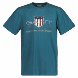 Gant T-Shirt Archive Shield T-Shirt Petrolblau