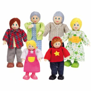 HAPE Puppenfamilie - helle Hautfarbe 6tlg.