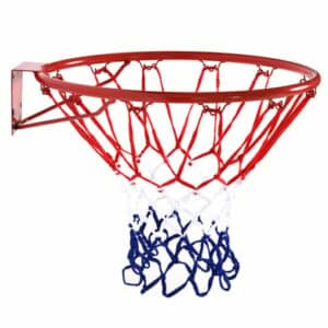 HOMCOM Basketballkorb mit Netz rot
