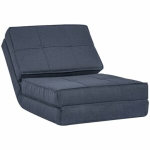 HOMCOM Bodensofa mit Sitzkissen blau