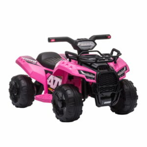 HOMCOM Elektroquad 6V Akku Elektroauto LED Frontlicht rosa