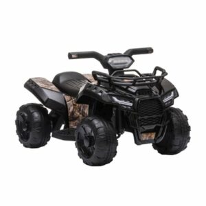 HOMCOM Elektroquad 6V Akku Elektroauto LED Frontlicht schwarz