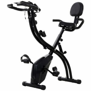 HOMCOM Fahrradtrainer mit LCD Display schwarz