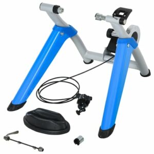 HOMCOM Fahrradtrainer mit Magnetbremse blau