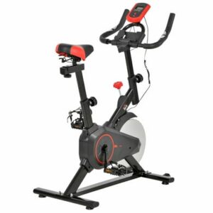 HOMCOM Fitnessfahrrad mit LCD-Monitor schwarz