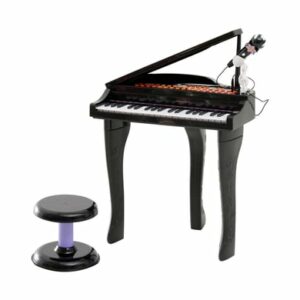 HOMCOM Kinderklavier inklusive Hocker schwarz