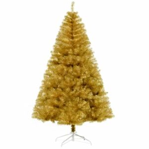 HOMCOM Künstlicher Weihnachtsbaum Anzahl der Spitzen: 1000 Gold