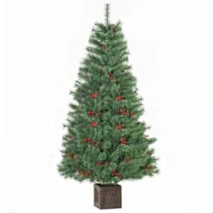 HOMCOM Künstlicher Weihnachtsbaum Einfacher Auf- und Abbau