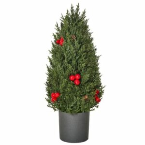 HOMCOM Künstlicher Weihnachtsbaum für den Tisch grün