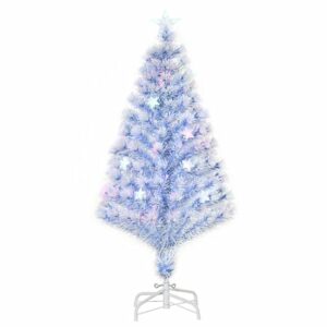 HOMCOM Künstlicher Weihnachtsbaum mit LED Sternen bunt